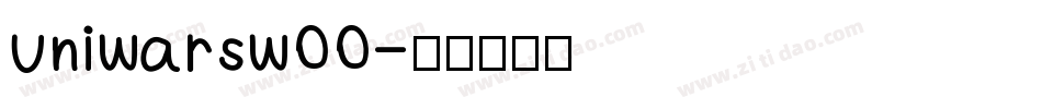 uniwarsw00字体转换