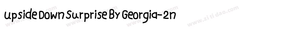 UpsideDownSurpriseByGeorgia-2nnd字体转换