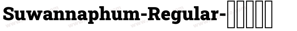 Suwannaphum-Regular字体转换