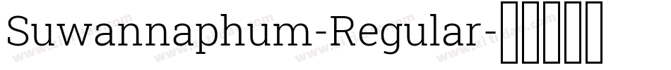 Suwannaphum-Regular字体转换