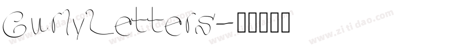 CurlyLetters字体转换