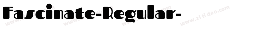 Fascinate-Regular字体转换