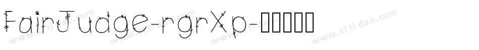 FairJudge-rgrXp字体转换
