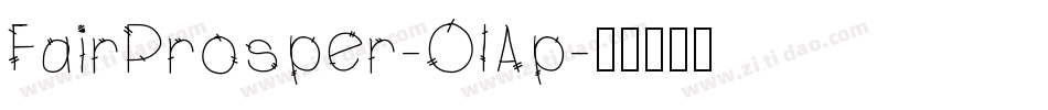 FairProsper-OlAp字体转换