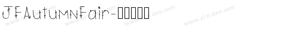 JFAutumnFair字体转换