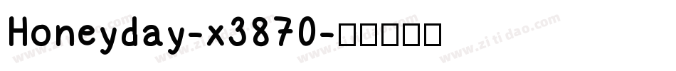 Honeyday-x3870字体转换