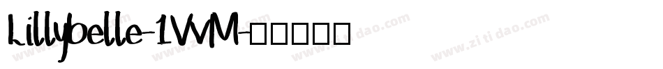 Lillybelle-1VvM字体转换