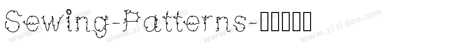 Sewing-Patterns字体转换