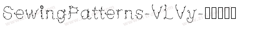SewingPatterns-VLVy字体转换