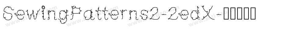 SewingPatterns2-2edX字体转换