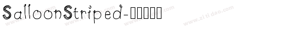 SalloonStriped字体转换
