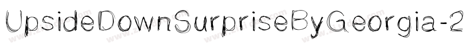 UpsideDownSurpriseByGeorgia-2nnd字体转换