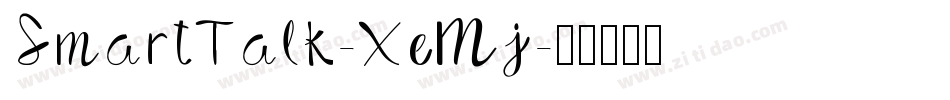 SmartTalk-XeMj字体转换