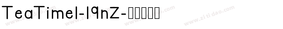 TeaTimeI-l9nZ字体转换