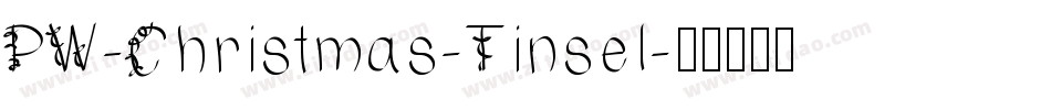 PW-Christmas-Tinsel字体转换
