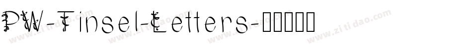 PW-Tinsel-Letters字体转换