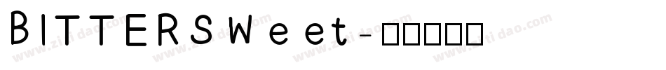 BITTERSWeet字体转换