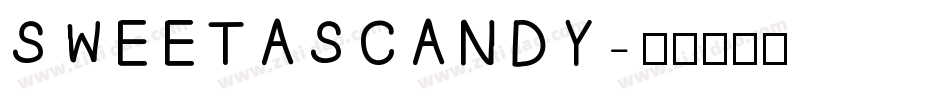 SWEETASCANDY字体转换
