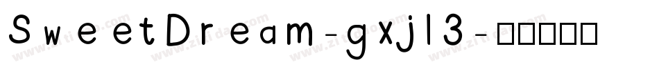 SweetDream-gxjl3字体转换