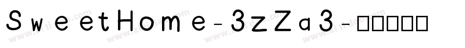 SweetHome-3zZa3字体转换