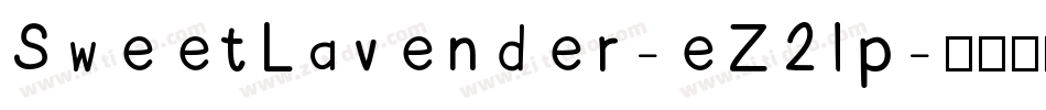 SweetLavender-eZ2lp字体转换
