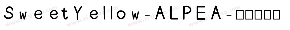 SweetYellow-ALPEA字体转换