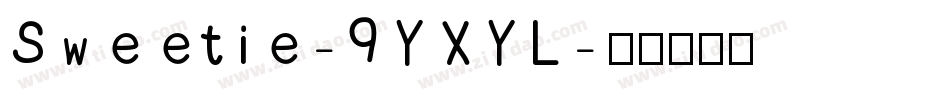 Sweetie-9YXYL字体转换
