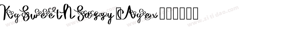 KgSweetNSassy-Agex字体转换