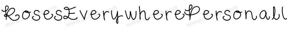 RosesEverywherePersonalUse-Eapze字体转换