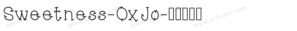 Sweetness-OxJo字体转换