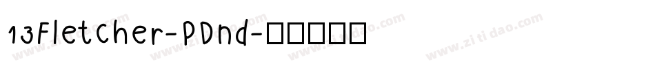 13Fletcher-PDnd字体转换