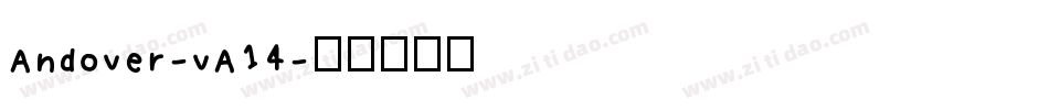 Andover-vA14字体转换