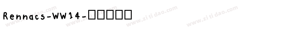 Rennacs-WW14字体转换
