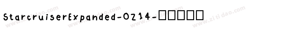 StarcruiserExpanded-0Z14字体转换