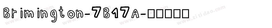 Brimington-7B17A字体转换