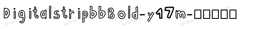 DigitalstripbbBold-y17m字体转换