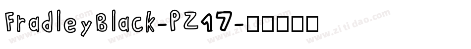FradleyBlack-PZ17字体转换