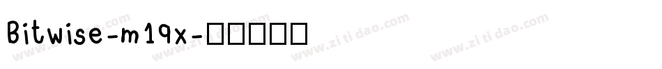 Bitwise-m19x字体转换