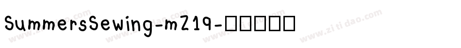 SummersSewing-mZ19字体转换