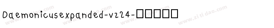Daemonicusexpanded-vz24字体转换