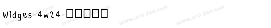 Widges-4w24字体转换