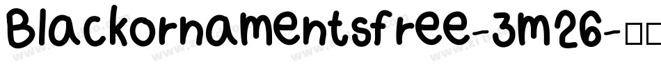 Blackornamentsfree-3m26字体转换