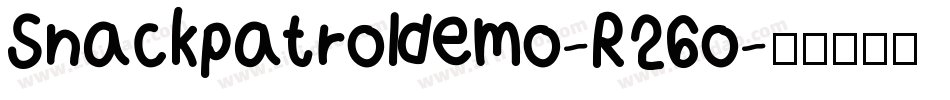 Snackpatroldemo-R26o字体转换