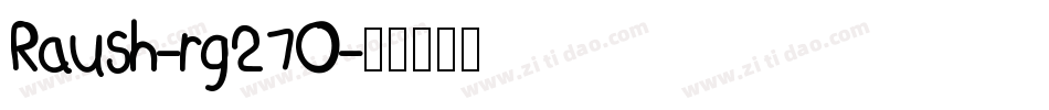 Raush-rg27O字体转换
