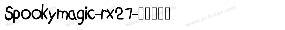 Spookymagic-rx27字体转换