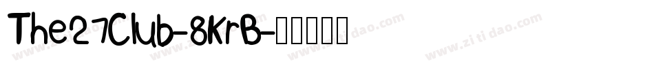 The27Club-8KrB字体转换