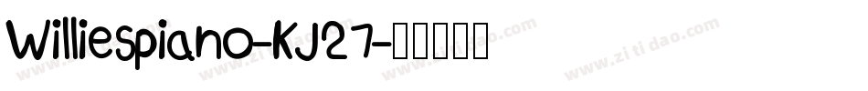 Williespiano-KJ27字体转换