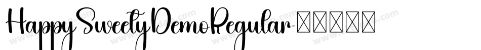 HappySweetyDemoRegular字体转换
