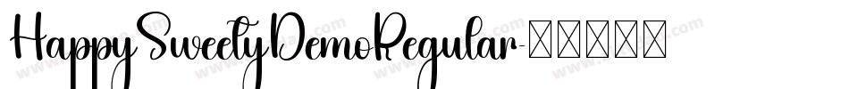 HappySweetyDemoRegular字体转换