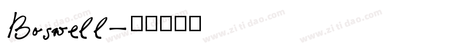 Boswell字体转换